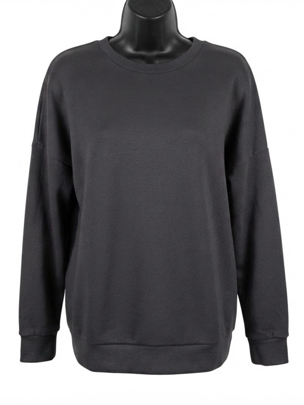 the Lazypants Women's Crewneck Sweatshirt in Charcoal Dark Grey medium